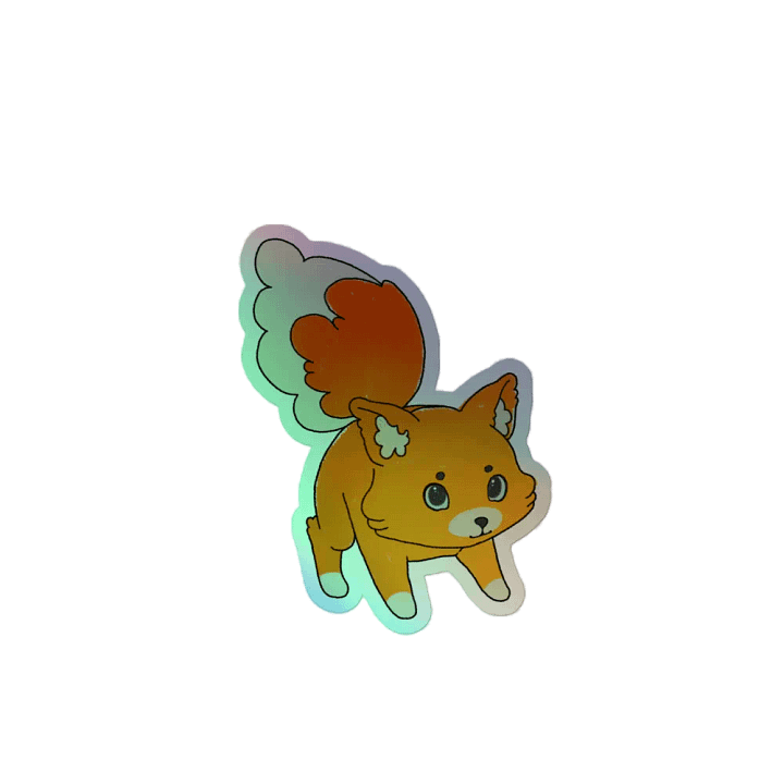 Crayon Fox Shiny Sticker product image (2)
