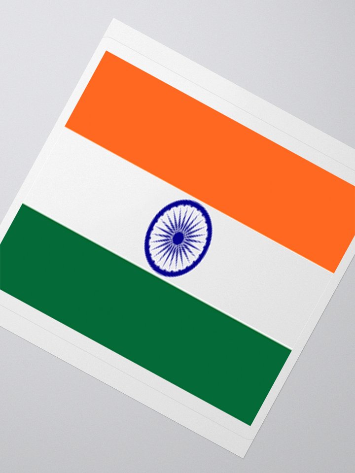 India Flag Sticker | Ashoka Chakra Design | Durable Vinyl | 3 Sizes product image (5)