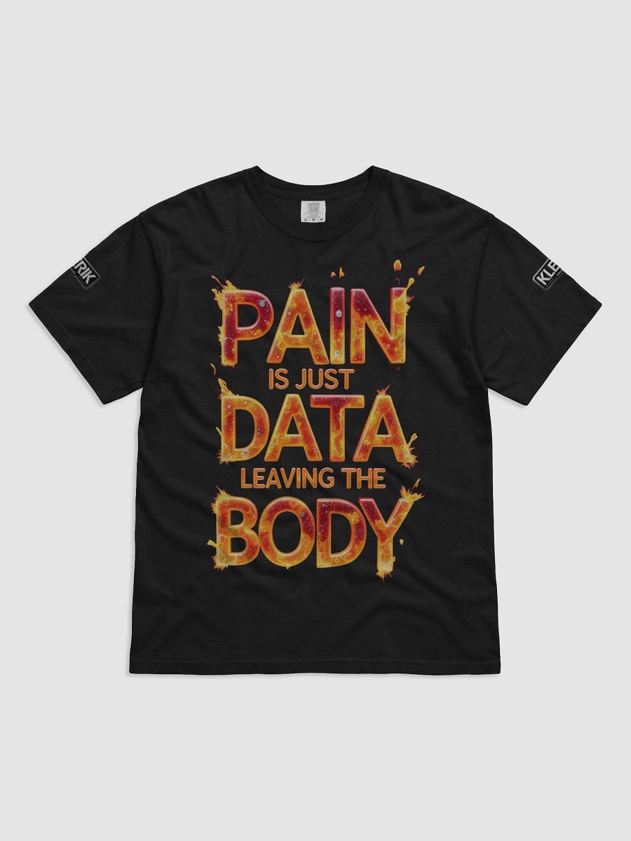 KLERIK Original Reflective Logo T-Shirt - PAIN IS JUST DATA LEAVING THE BODY product image (3)
