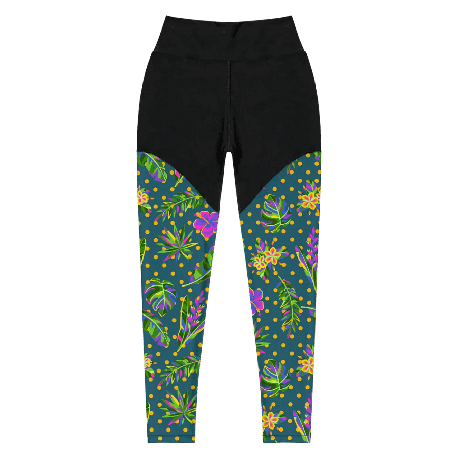 Green All-Over Print Sports Leggings product image (5)