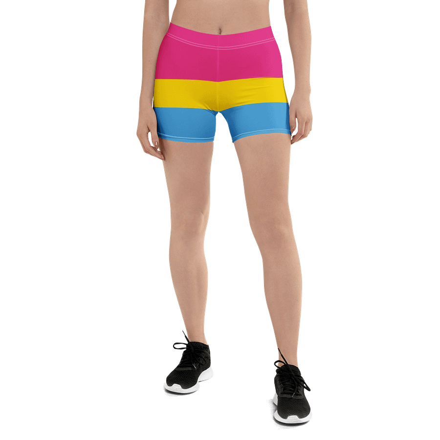 Pansexual Pride Flag Bike Shorts product image (1)