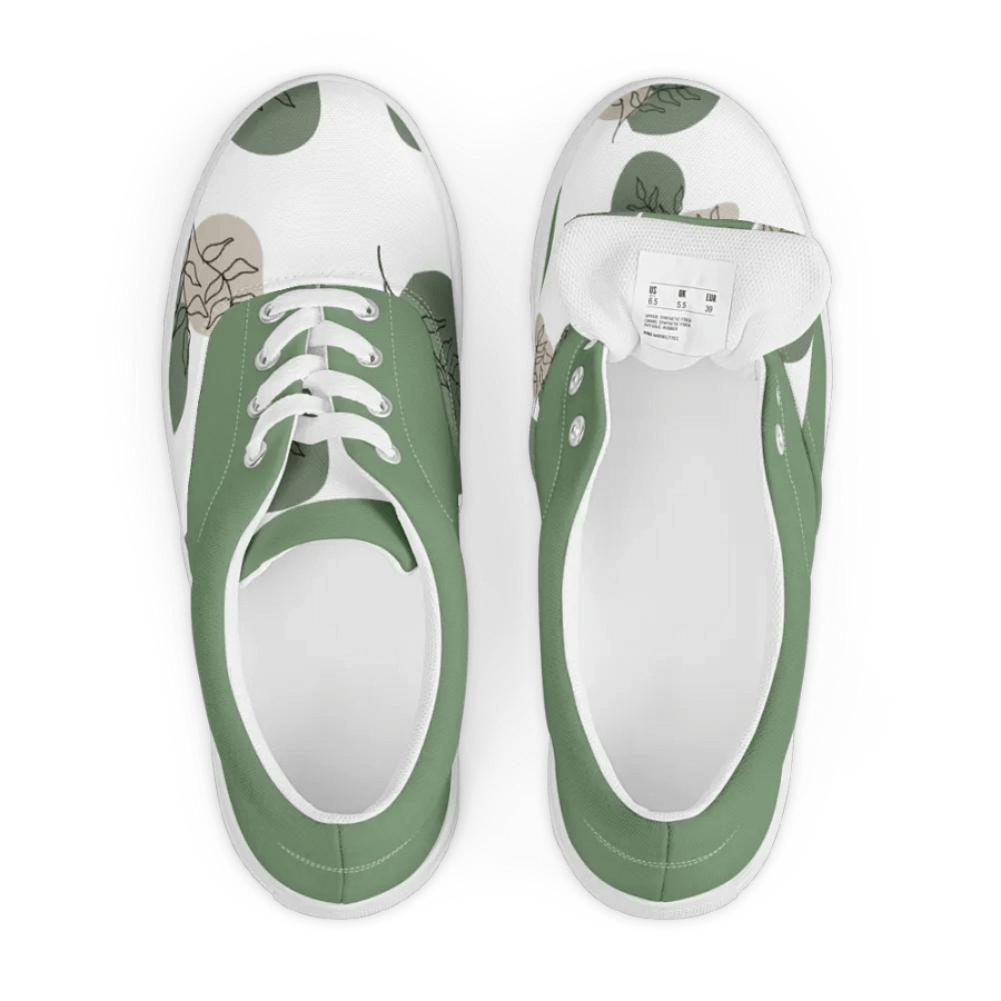 Verdant Vibe Lace-Up Canvas Shoes product image (6)