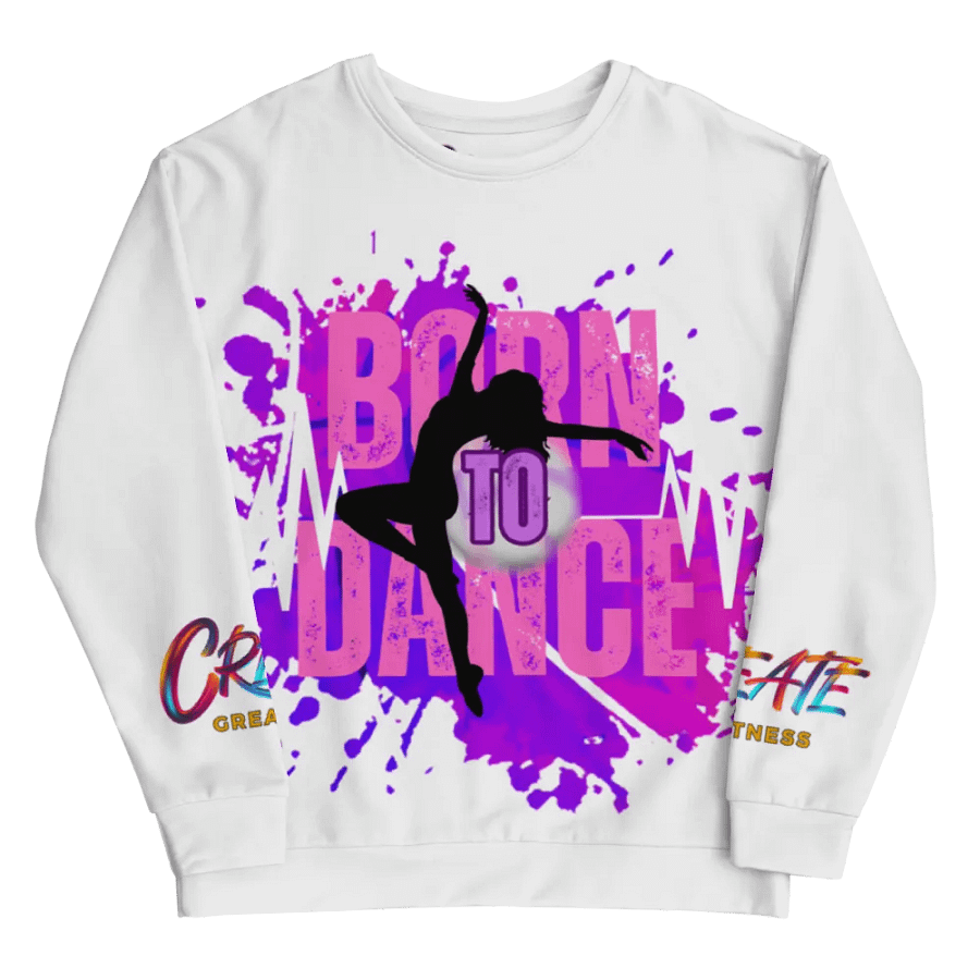 Born to Dance Her Silhouette Vibrant Visionary All-Over Print Sweatshirt product image (9)