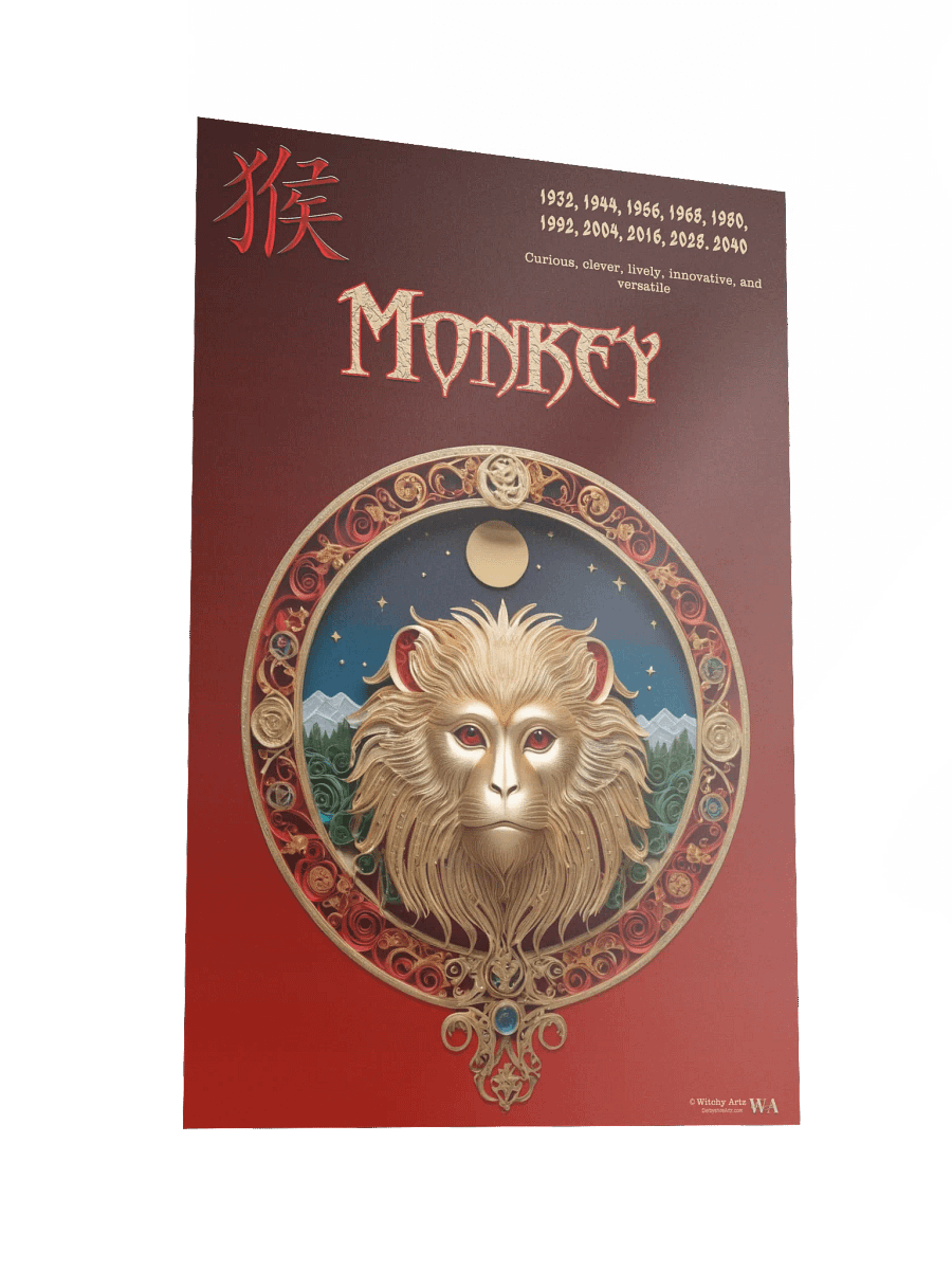 Chinese Zodiac Poster - MONKEY product image (4)