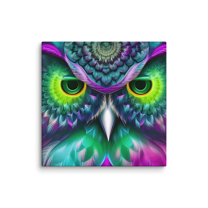 Fantasy Fractal Owl Art - v19 product image (1)