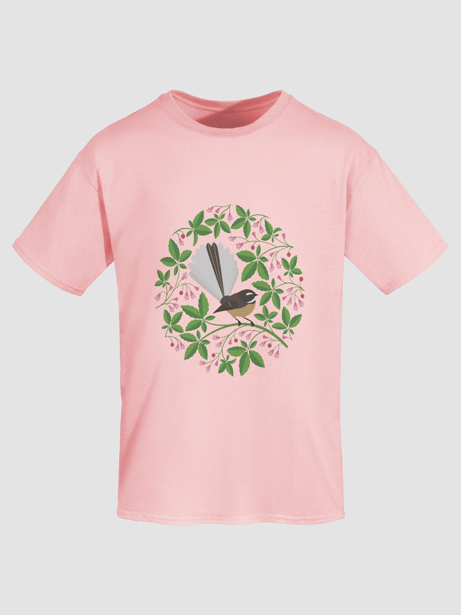 Fantail in Pūriri T-Shirt – Unisex Adult Tee product image (7)