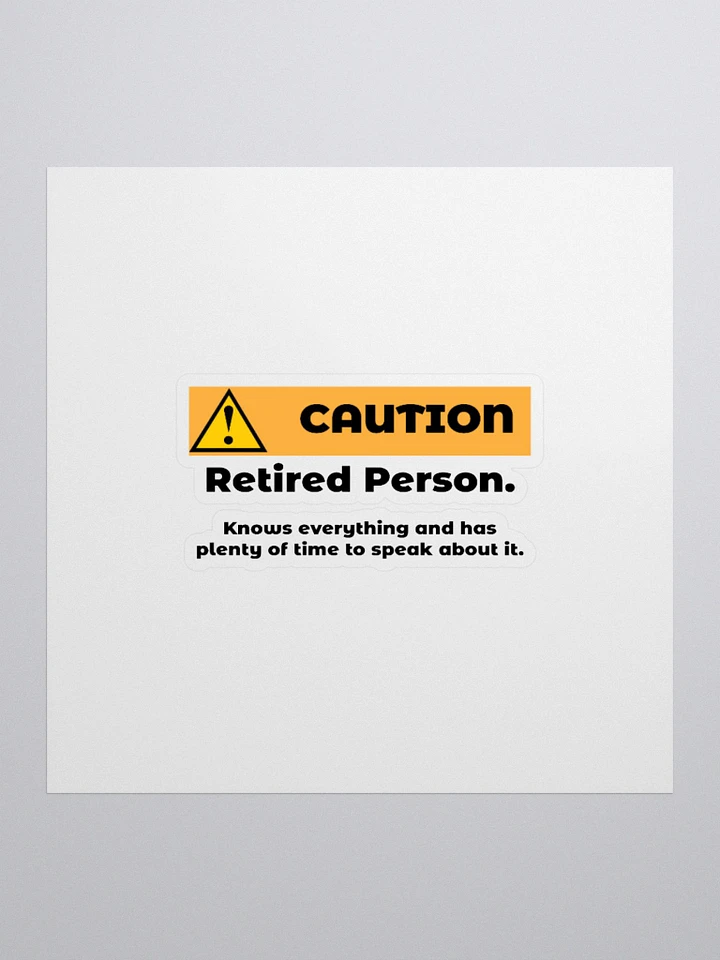 Caution Retired Person product image (3)