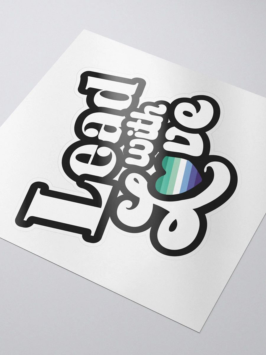 Lead With Love Sticker: Gay Man product image (3)