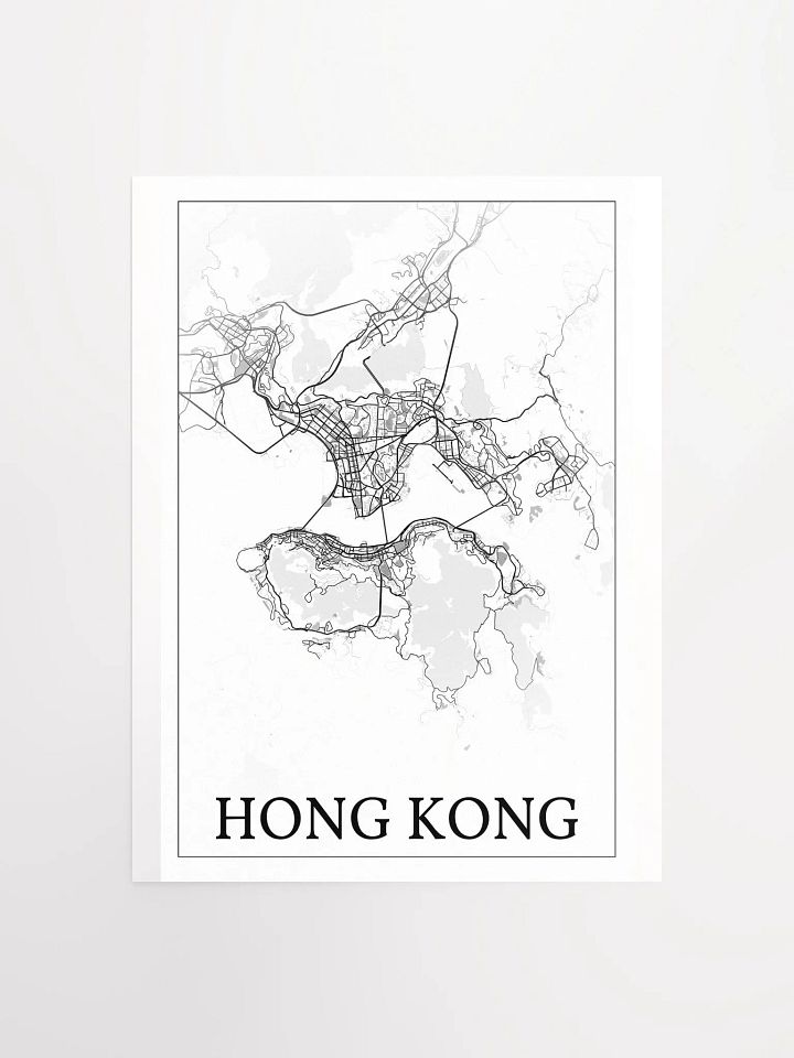 Hong Kong, city map print product image (4)