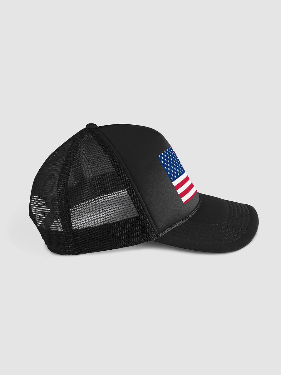 Valucap Foam Trucker Hat USA Flag product image (3)