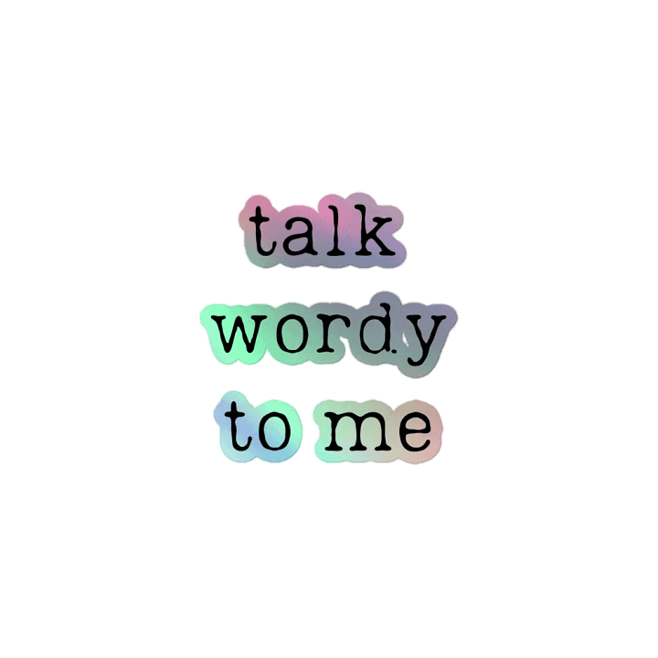 talk wordy sticker product image (1)