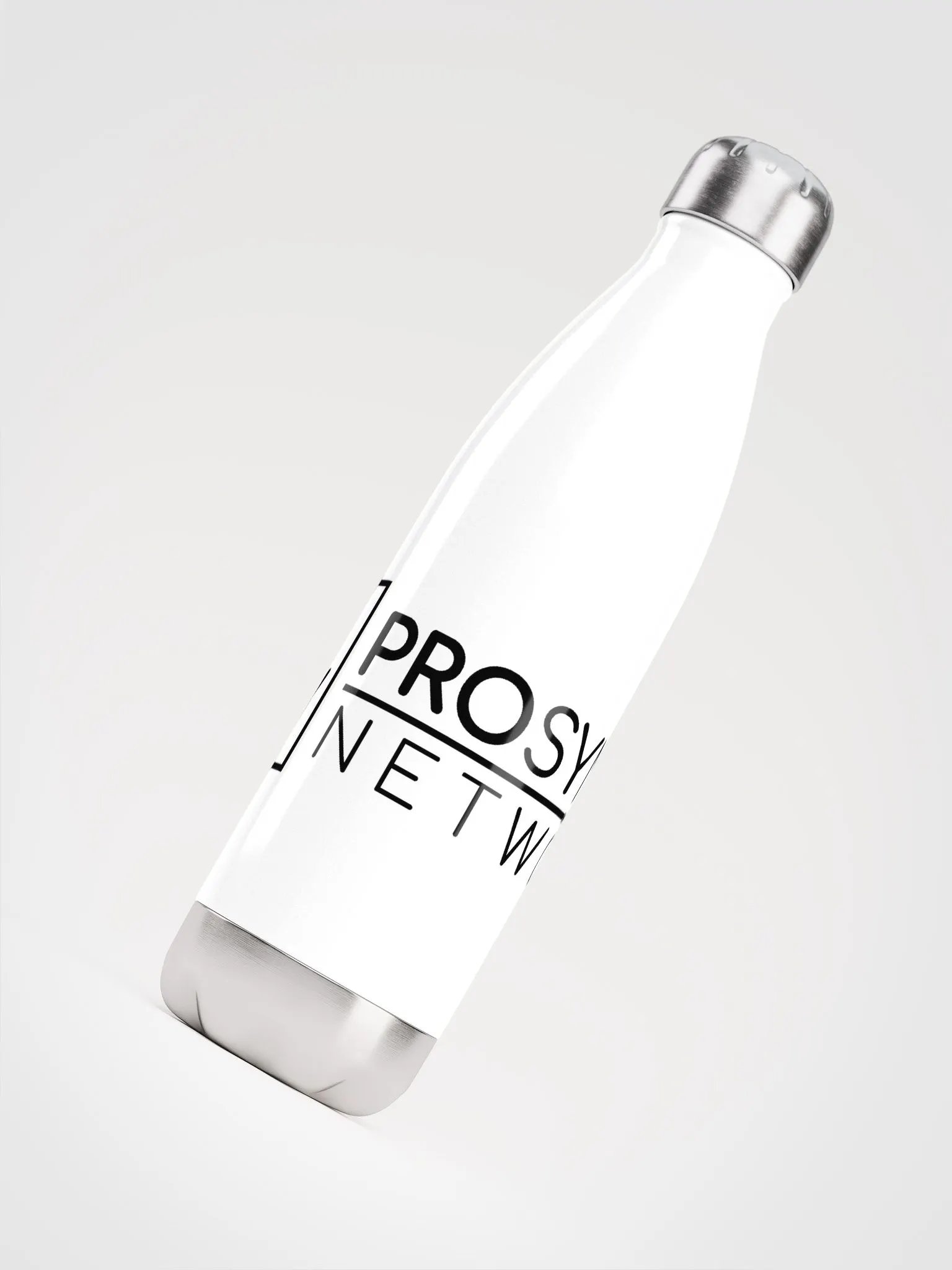 Pro SYnth Network Stainless Steel Water Bottle - White product image (4)