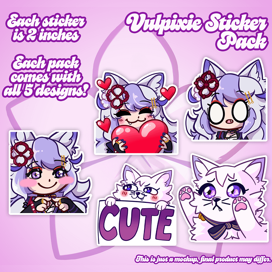 Vulpixie Sticker Pack [PREORDER] product image (1)