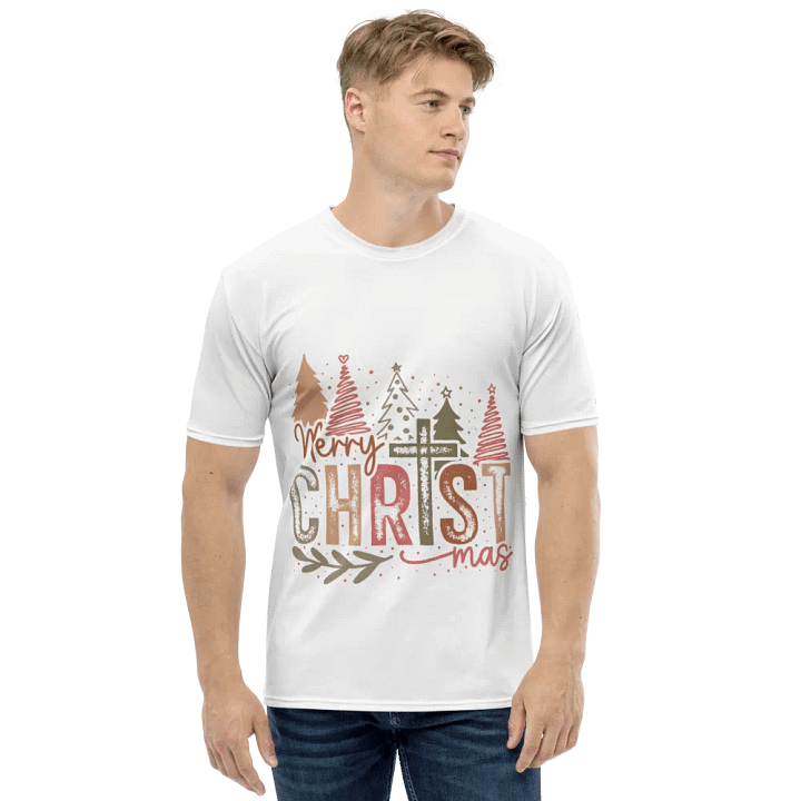 Festive Merry Christmas All-Over T-Shirt product image (2)