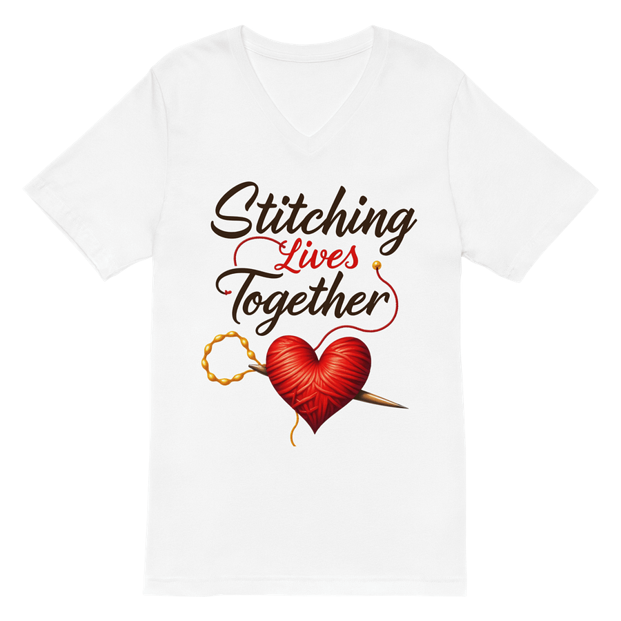 Heartfelt Stitches V-Neck Tee product image (2)