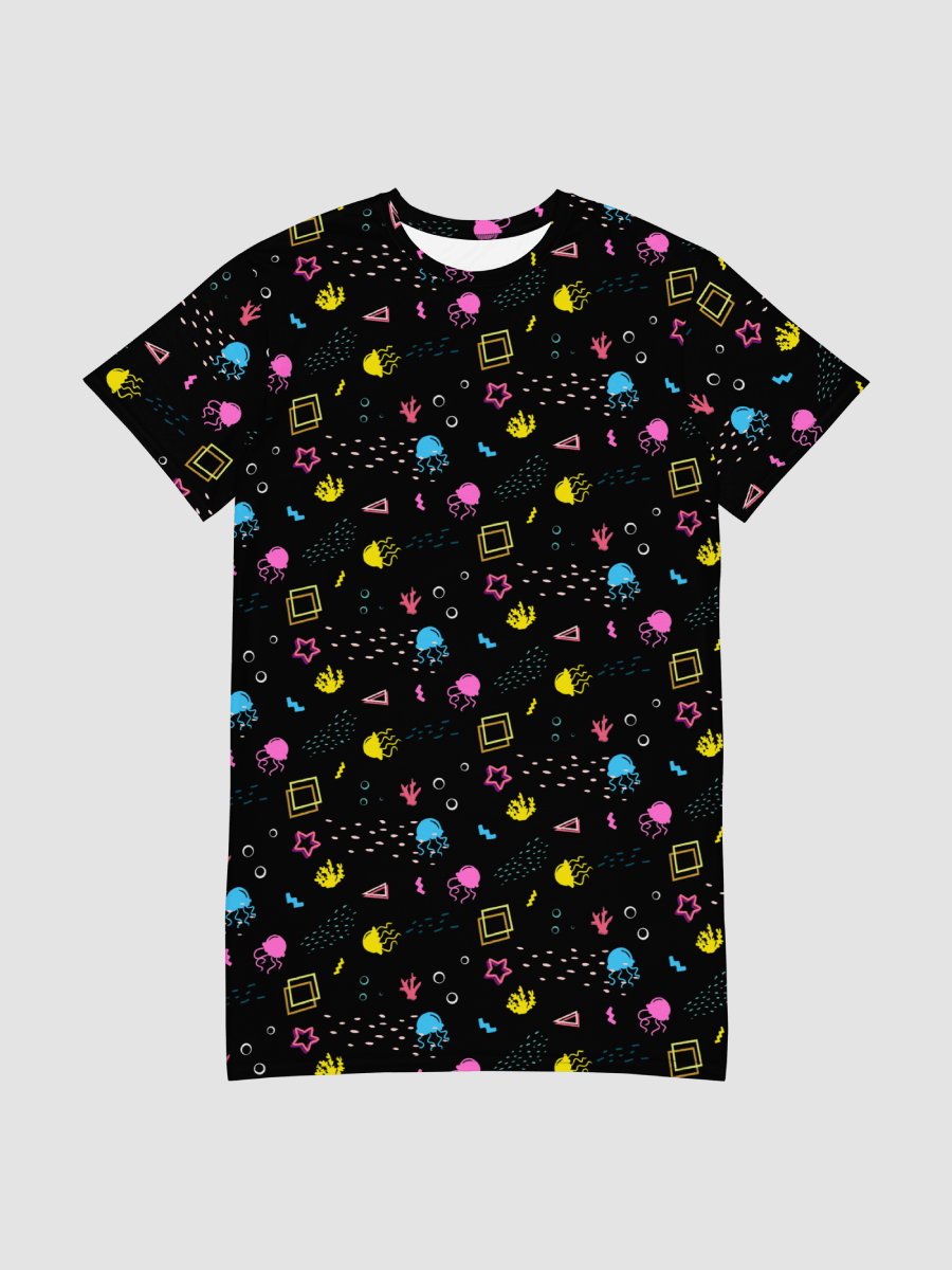 Shifty Seas dark pattern t-shirt dress product image (2)