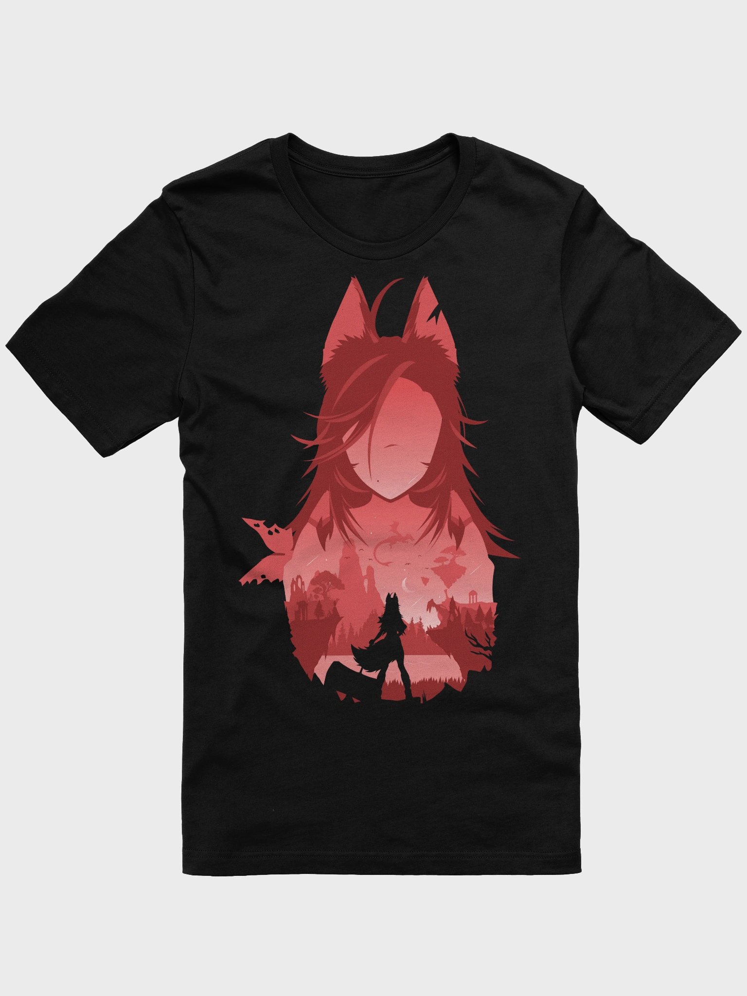 Wolf Girl Landscape T-Shirt product image (1)