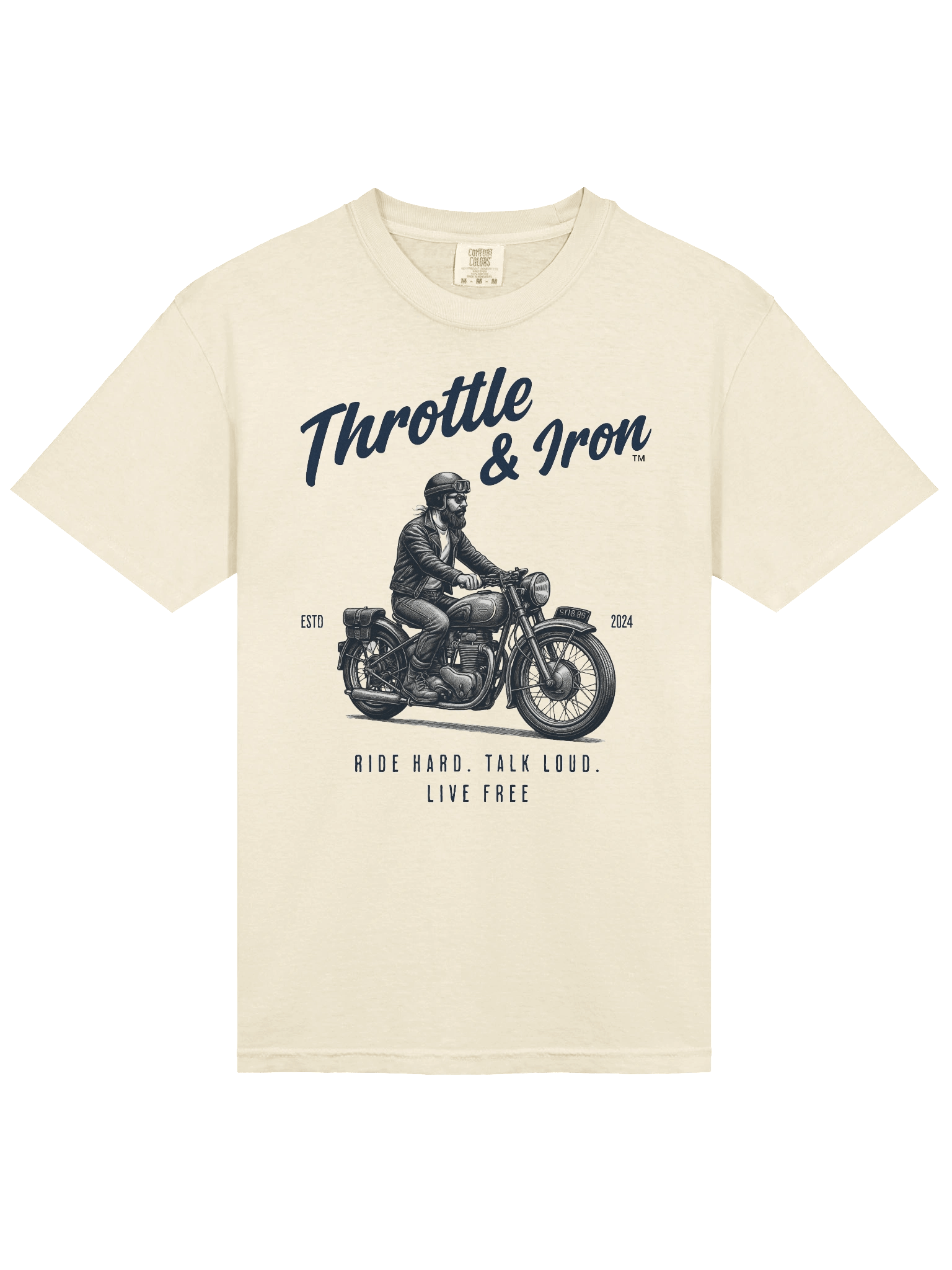 Throttle & Iron “Classic Cruiser” Tee — Men’s Retro Rider Edition product image (73)