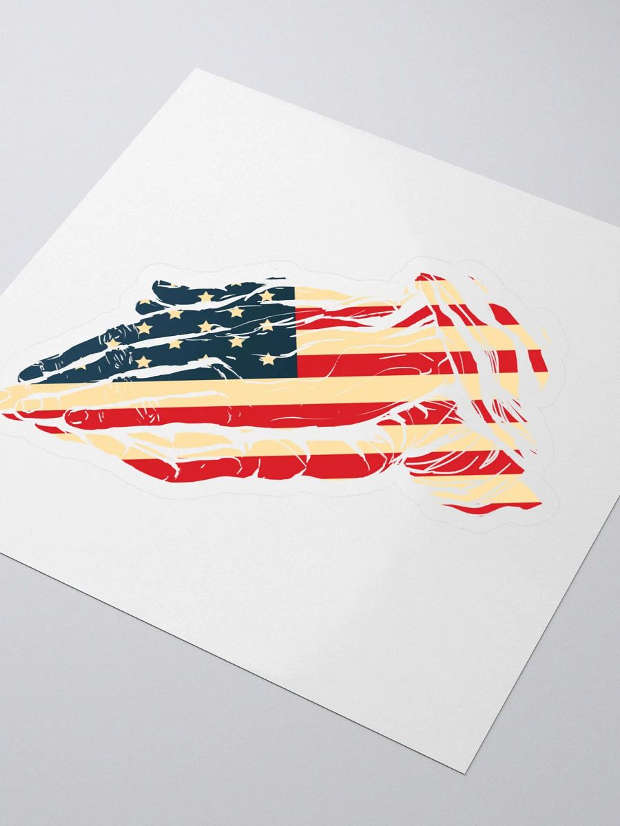 Patriotic Prayer Hands Die-Cut Sticker product image (3)