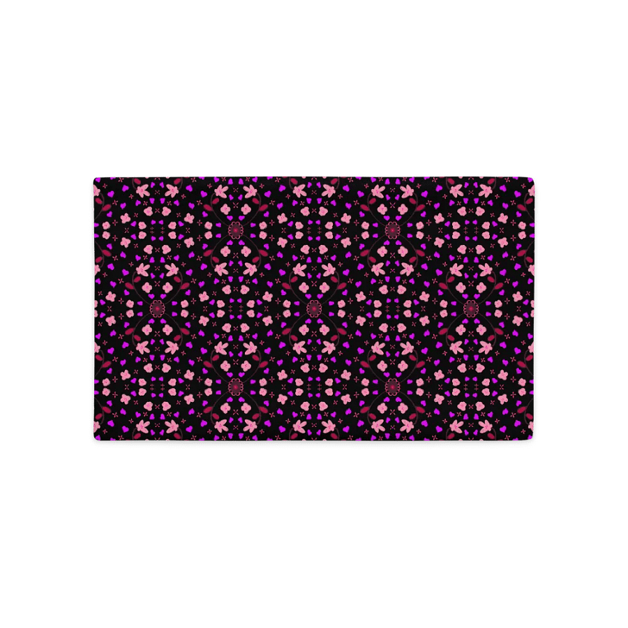 Hearts and Flowers Dark Pillow Case product image (2)