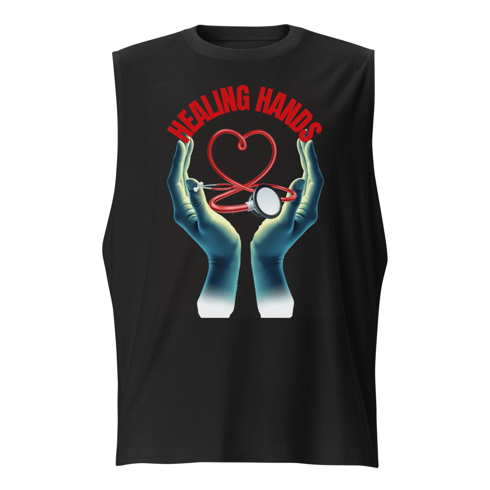 Healing Hands Heart Stethoscope Muscle Tank product image (1)