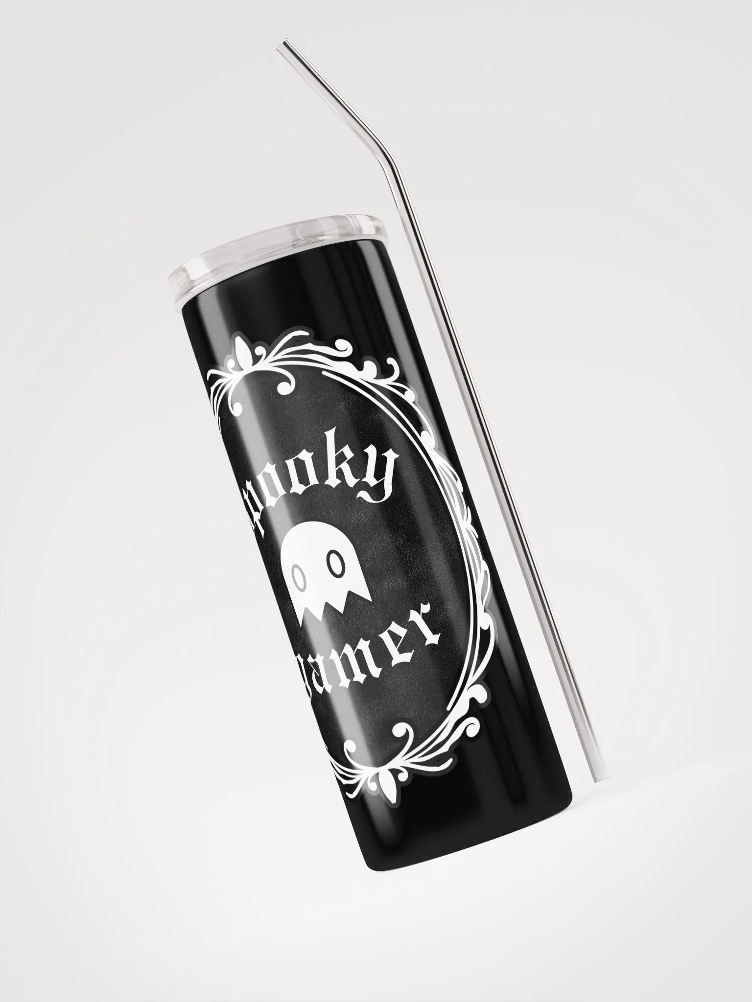 Spooky Gamer Gothic Tumbler with Straw - 20oz product image (3)