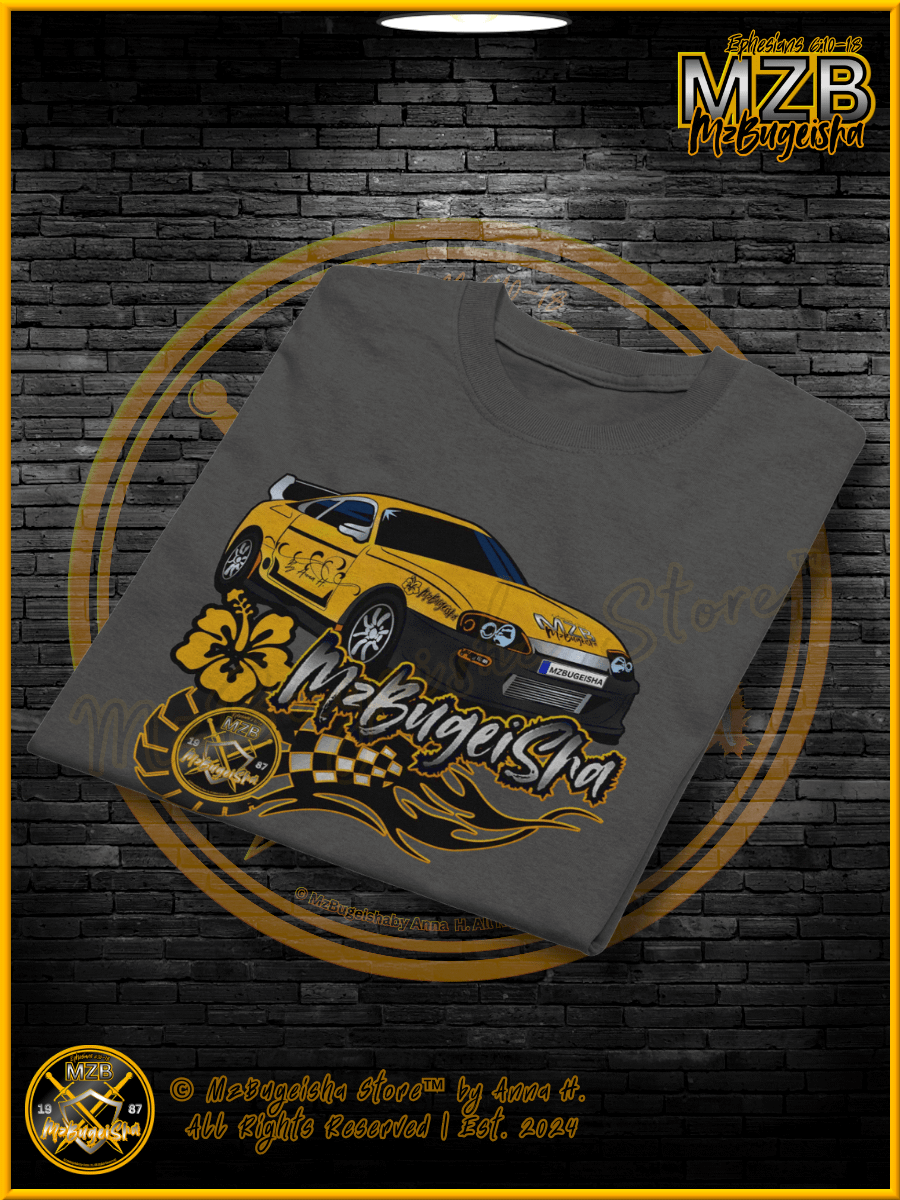 T-Shirt - MzBugeisha™ "Whippin' Da Curbs & Curvin' Da Whip™" [V2] Gaming T-Shirt By Anna H. product image (5)