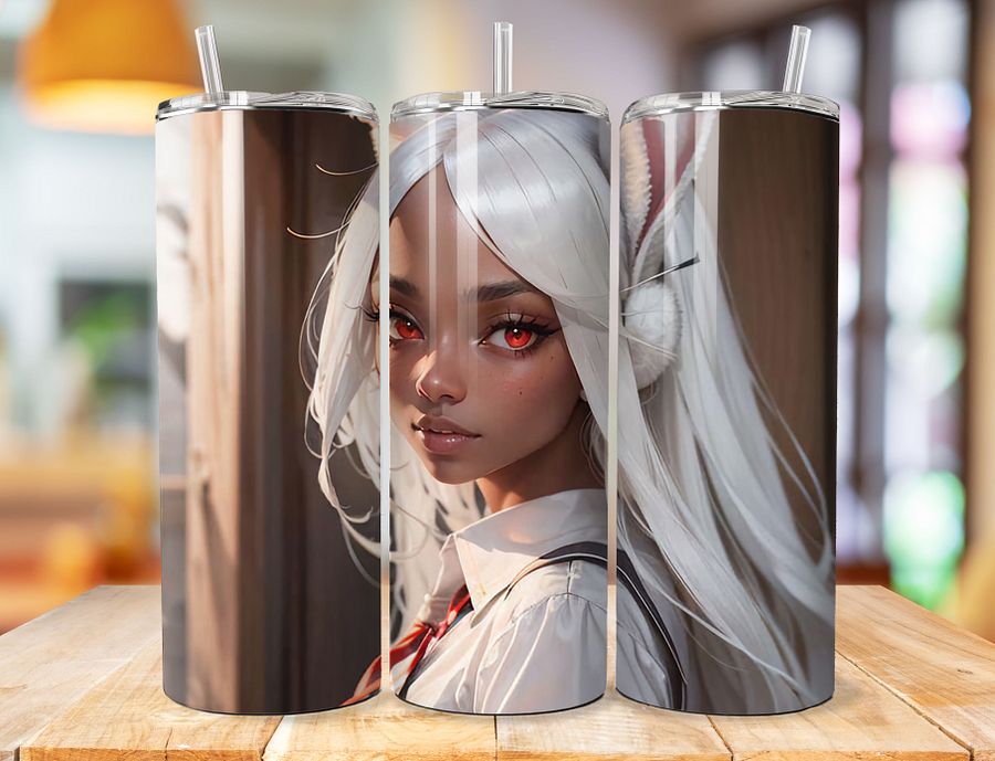 Mirko 20 oz Stainless Steel Tumbler – My Hero Academia Youthful Vigilance Design product image (1)