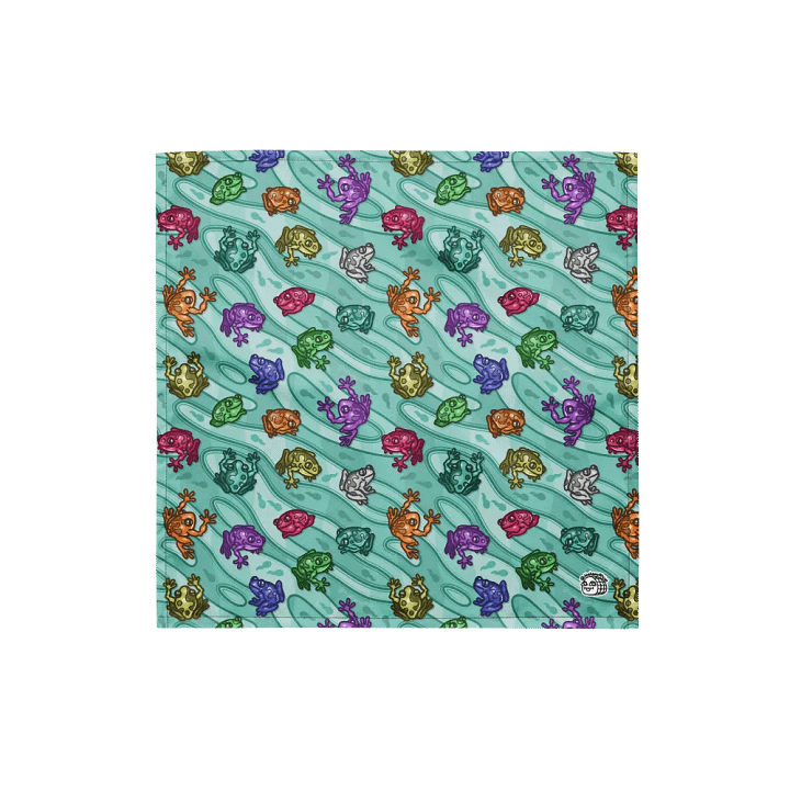 Rainbow Frog Pattern Bandana product image (1)