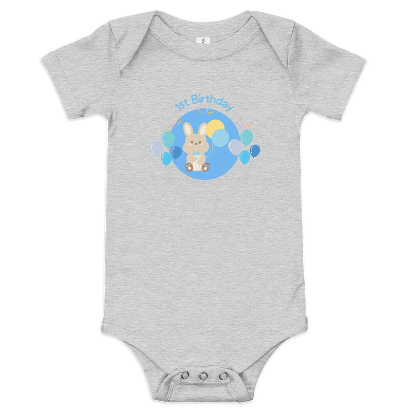 Bunny Balloon Bash Baby Onesie