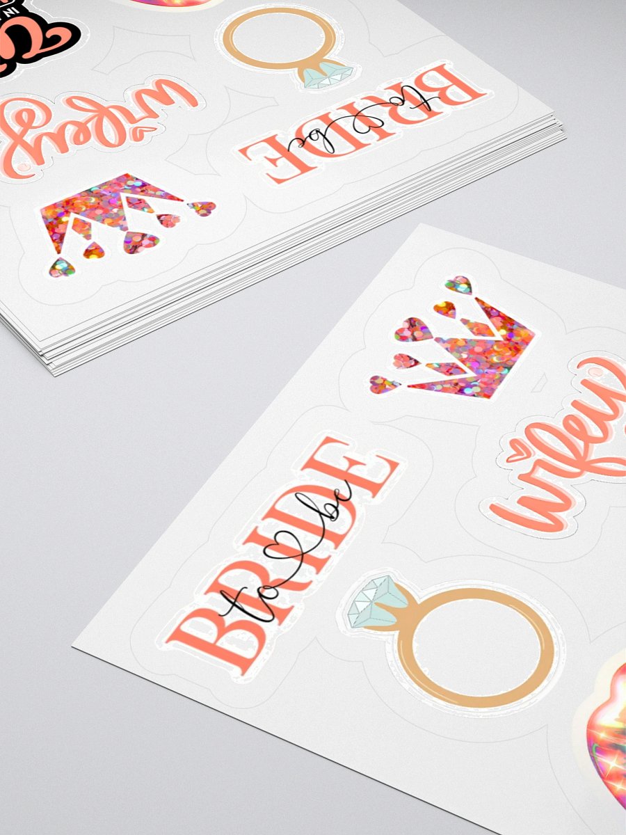 Bridal Celebration Kiss Cut Stickers Set product image (10)