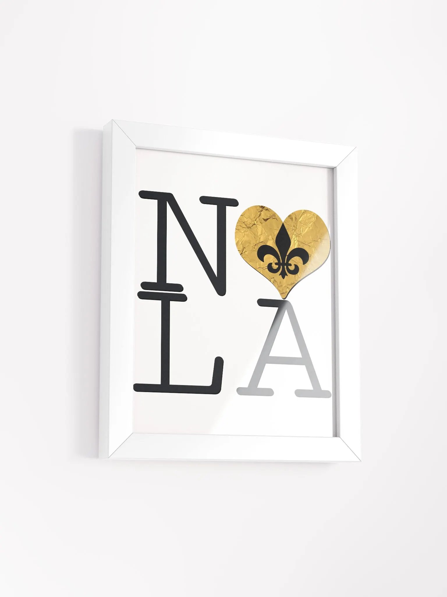 I LOVE NOLA **BIGSHOT POSTER** (GOLD WRAP + IMAGE POP) product image (2)