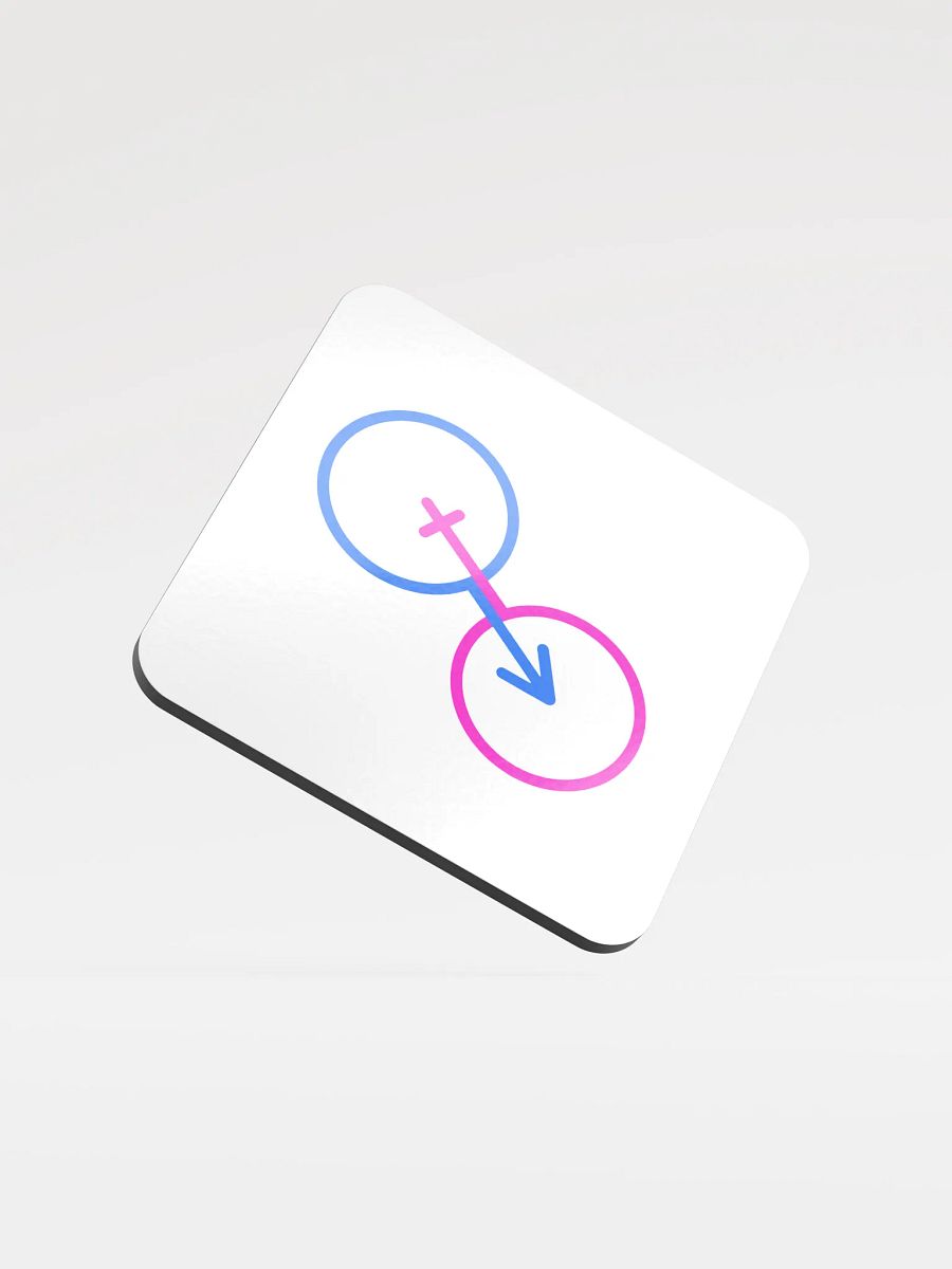 Male & Female Intersection Cork Coaster product image (1)