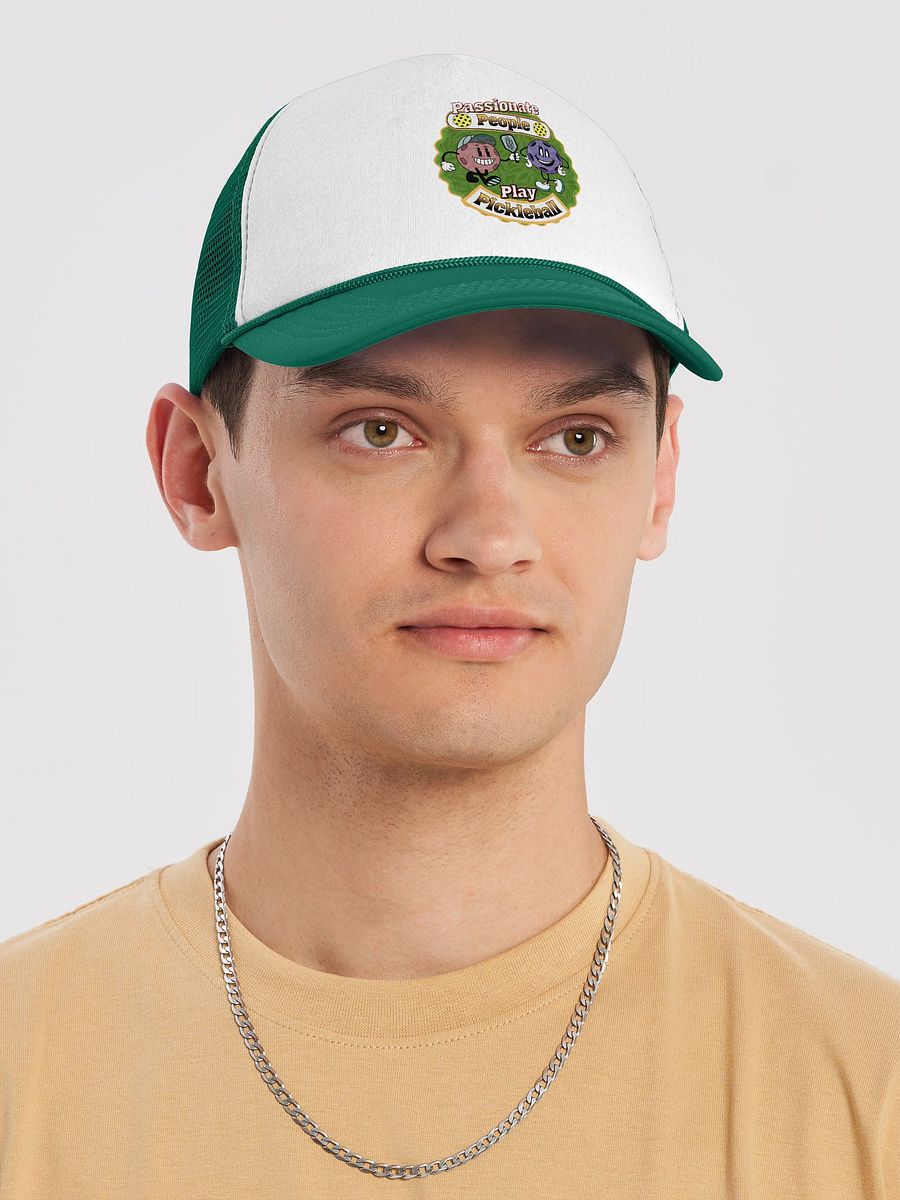 Passionate People Play Pickleball Foam Trucker Hat product image (8)