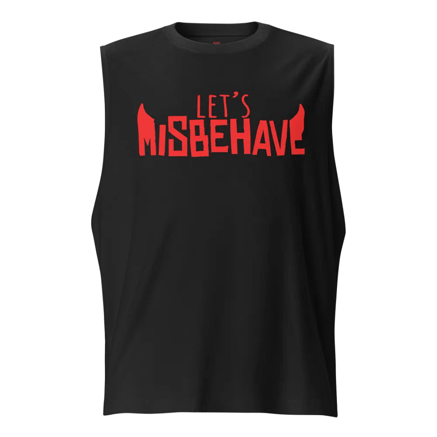 Let's Misbehave Muscle Shirt (Black) product image (1)