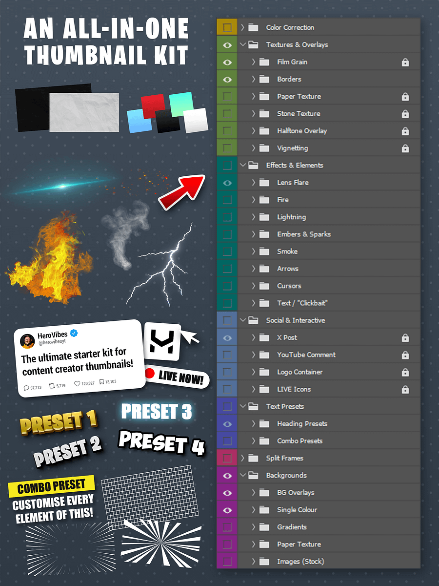 HeroVibes's Essential Thumbnail Pack product image (2)