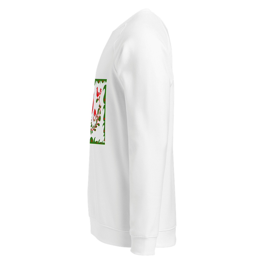 Made In Hungary Folk Art Unisex Raglan Sweatshirt product image (3)