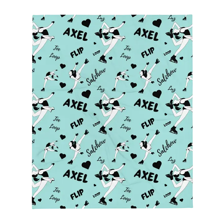 Ice Queen-Pattern Blanket - light blue product image (2)