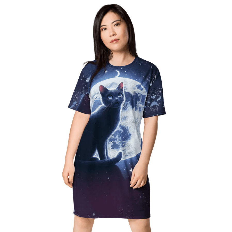 All-Over Print T-Shirt Dress product image (3)