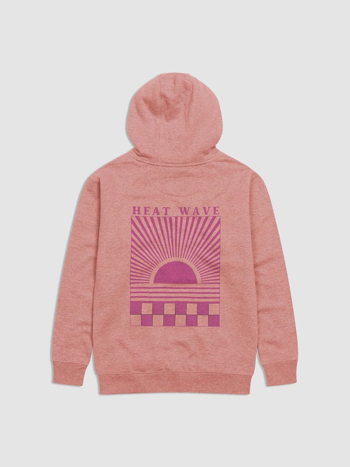 Heat Wave Retro Sunset Unisex Hoodie - Dusty Rose product image (1)