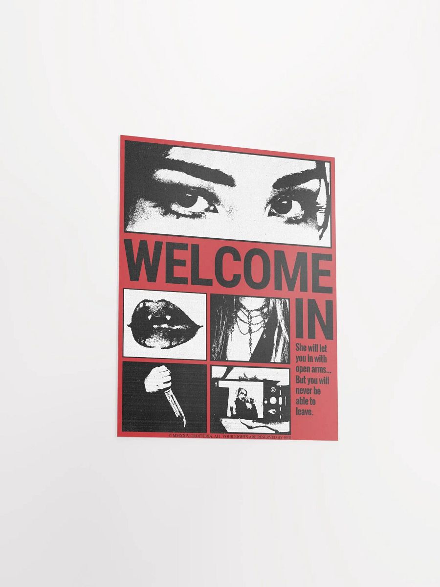 WELCOME IN (Red Poster) - CROFTOBER 2024 product image (3)