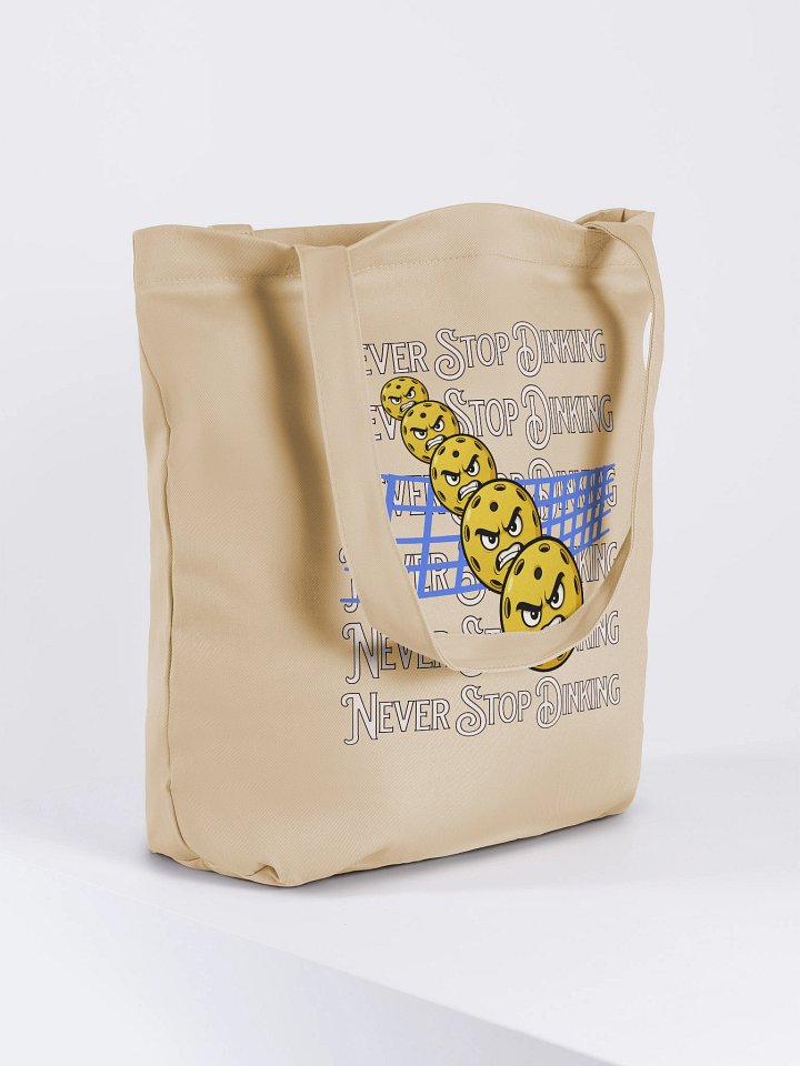 Never Stop Dinking Pickleball Eco-Friendly Tote Bag product image (4)
