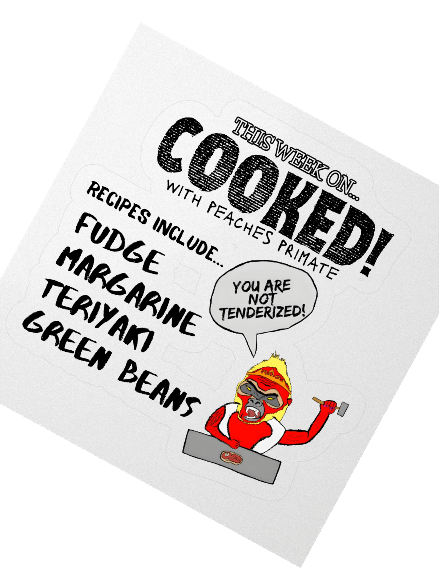 Cooked with peaches sticker product image (4)