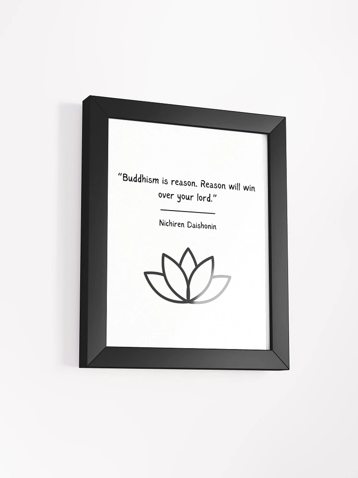 Buddhism is Reason Quote Nichiren Buddhism Quote product image (2)