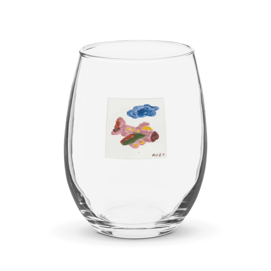 Kid Airplane (Stemless Wine Glass) product image (6)