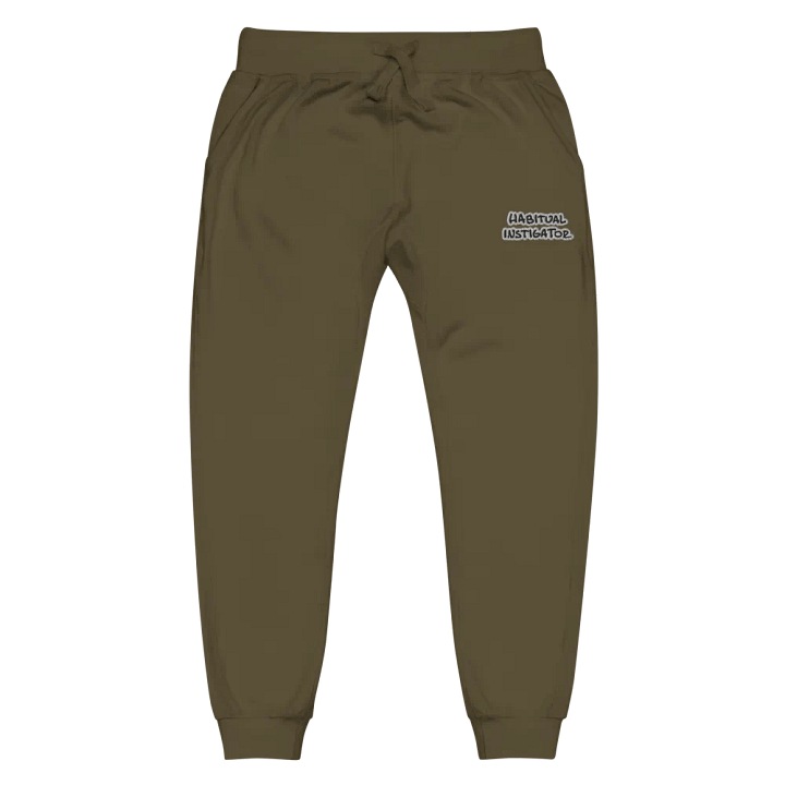HABITUAL INSTIGATOR (bubble design) embroidered fleece joggers product image (10)