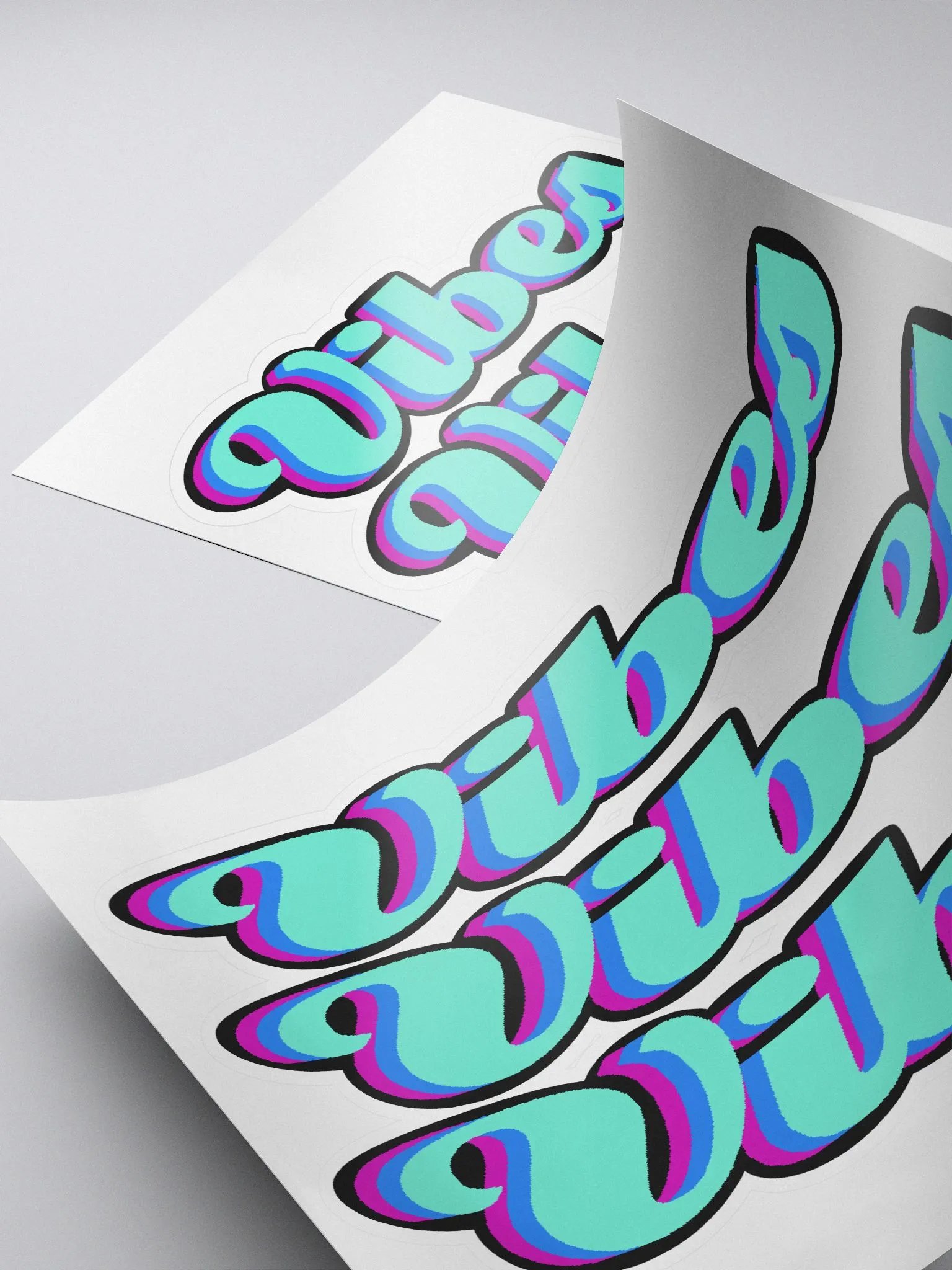 Vibes Vibes Vibes Kiss-Cut Sticker product image (4)