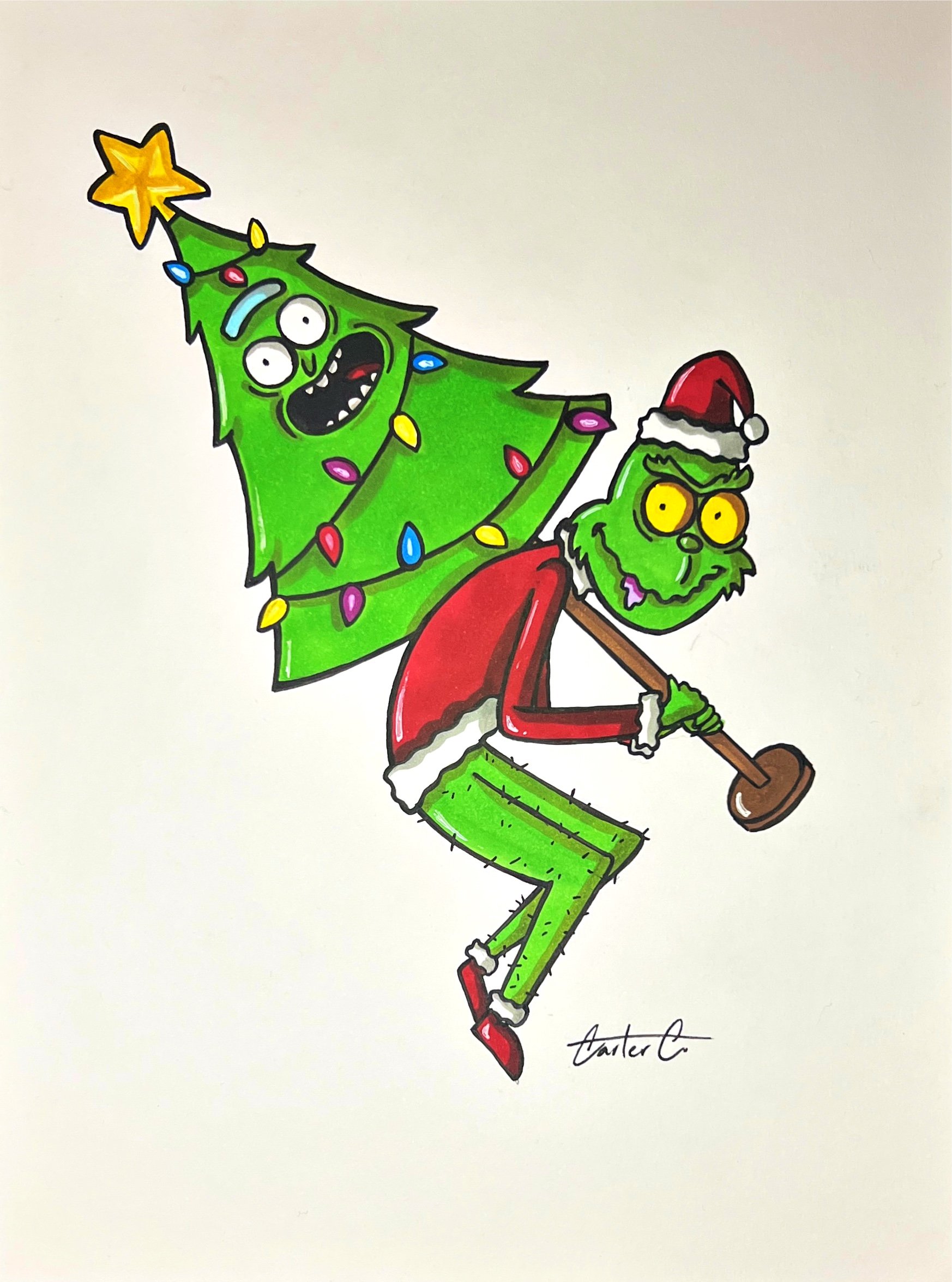 Christmas 1 Original Drawing product image (1)