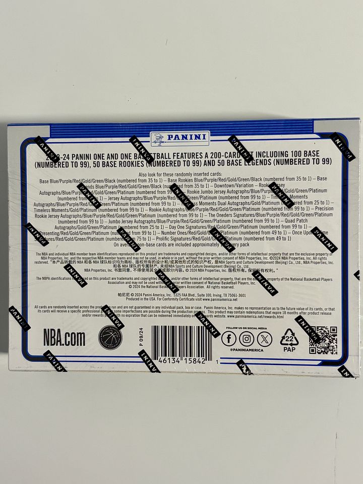 2023-24 Panini ONE and ONE Basketball Sealed Box BRAND NEW product image (2)