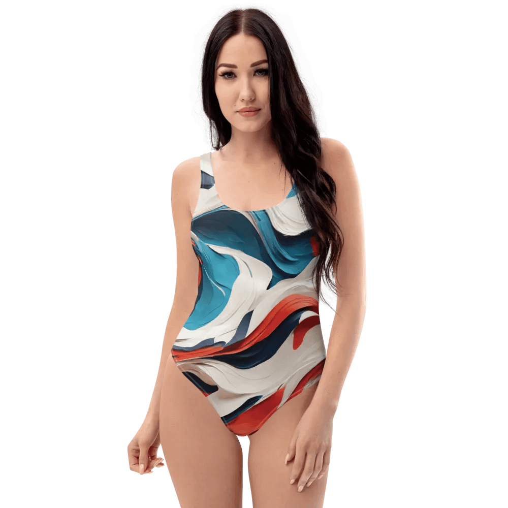 Abstract wavy swimming suit product image (6)